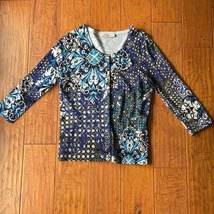White House Black Market blue cardigan sz XS/S